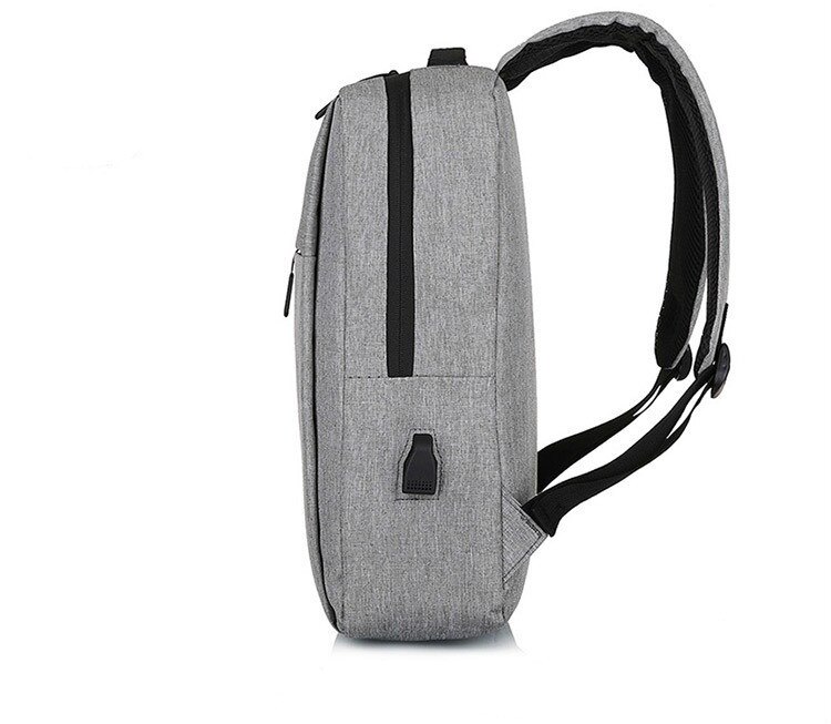 Negócios simples lazer computador mochila com porta usb homens moda negócios bolsa para computador portátil estudante saco de viagem