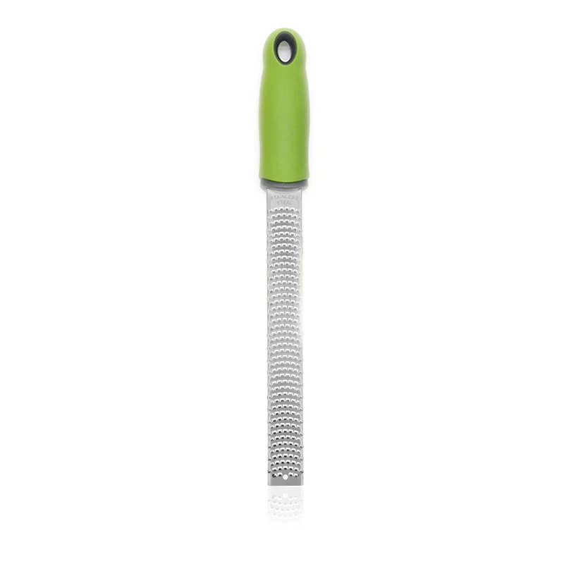 Râpe à fromage polyvalente et zesteur d'agrumes pour parmesan, citron, gingembre, ail, chocolat et plus encore: vert clair