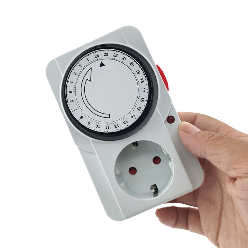 24 timmars cyklisk timerbrytare universell tidtagningsuttag mekanisk timer 230 vac 3500w 16a uk eu cn us plug timers