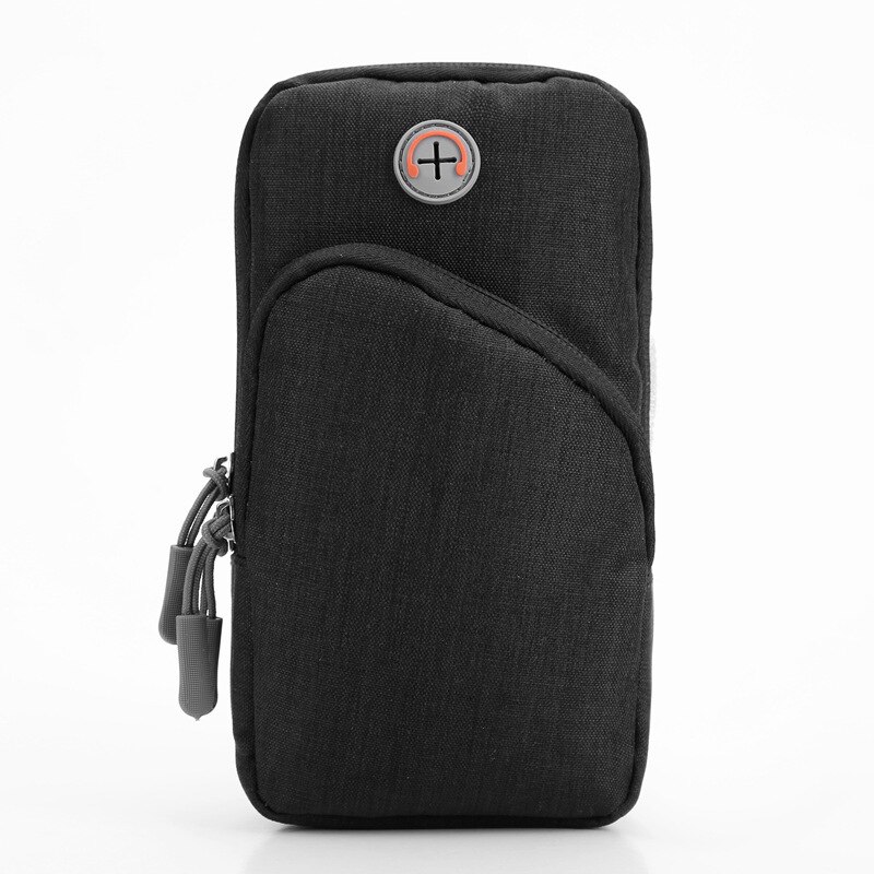 Til 6.5 tommer mobiltelefon armbånd håndholder taske gym udendørs sport løbepose armbånds taske til iphone max 7 plus 8 xiaomi: Sort