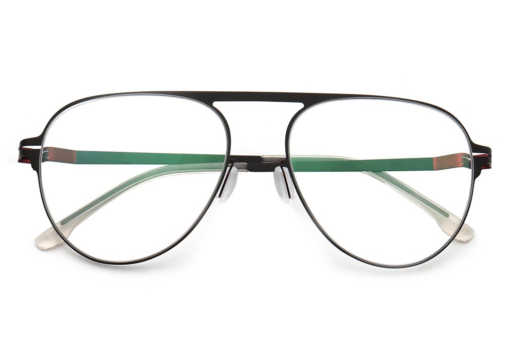 Montura de gafas ópticas de aleación de silicona para hombres, gafas graduadas para miopía , a la de gran tamaño montura de Metal, gafas ULTEM: C1