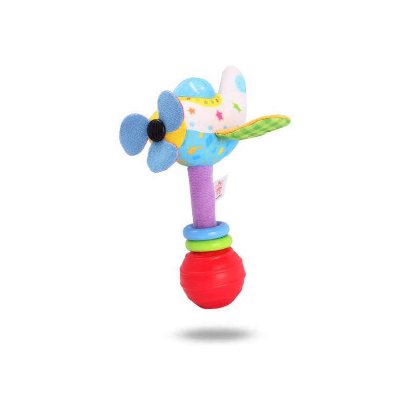 Hand Ring Bell Pull Schudden Bed Hangen Baby Speelgoed Baby Speelgoed 0-1 Jaar Oude Hand Hold Speelgoed: Hand Ring-Aircraft