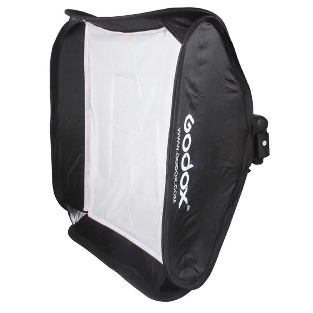GODOX 40x40/50x50/60x60/80x80cm Softbox with S Type Bracket Stable Bowens Mount Flash Bracket Mount Foldable Softbox Kit
