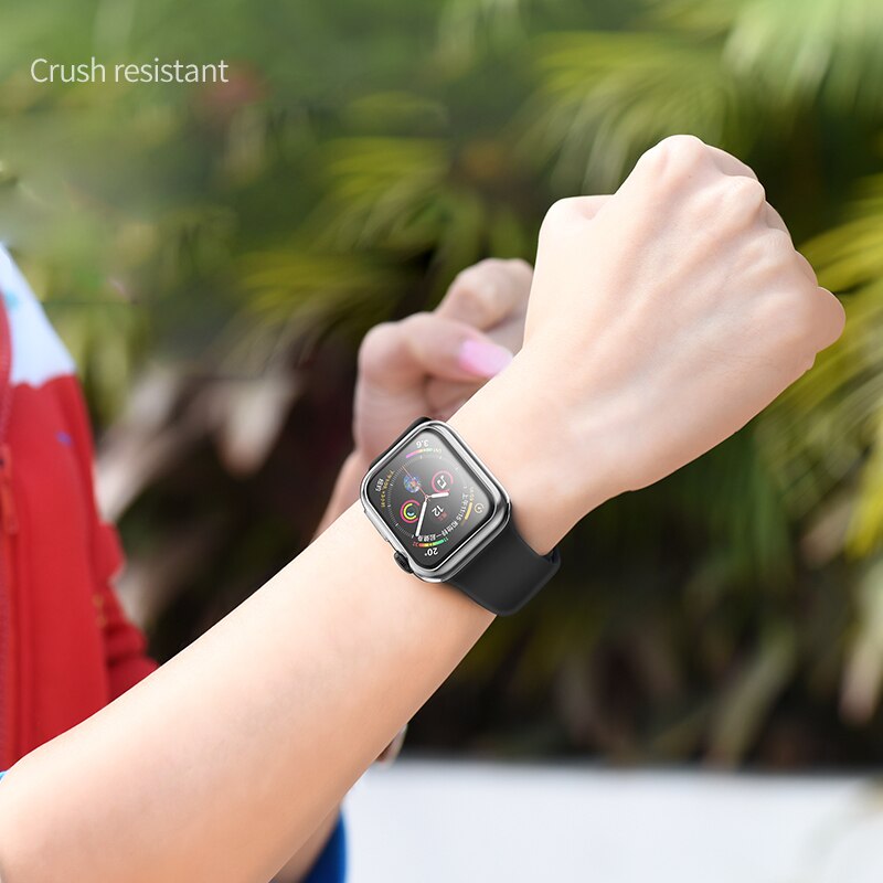 Transparent Cover for Apple Watch Series 6 SE 5 44MM 40MM 360 Full Soft Clear TPU Screen Protector Case for iWatch 3 2 42MM 38MM