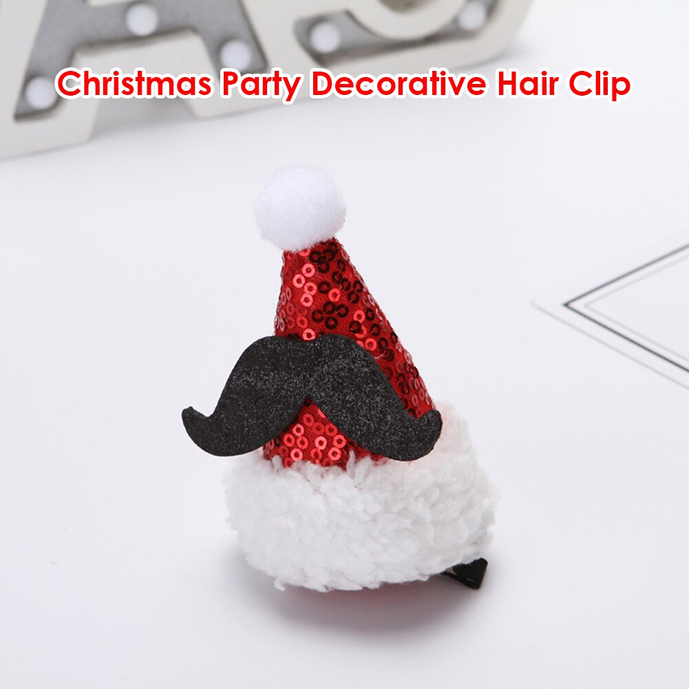Tocados de lentejuelas para el pelo, pinza para el pelo, sombrero de Navidad, accesorios para el cabello para niños, suministros de Navidad de Año ,