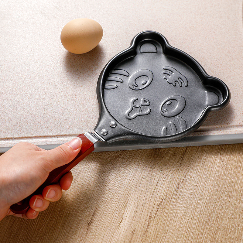 Cute Egg Pancake Maker Stainless Steel Egg Pancake Forms Kitchen Egg Cooker Tool For Kid Frying Egg Mold Pan Love Heart: Cute tiger