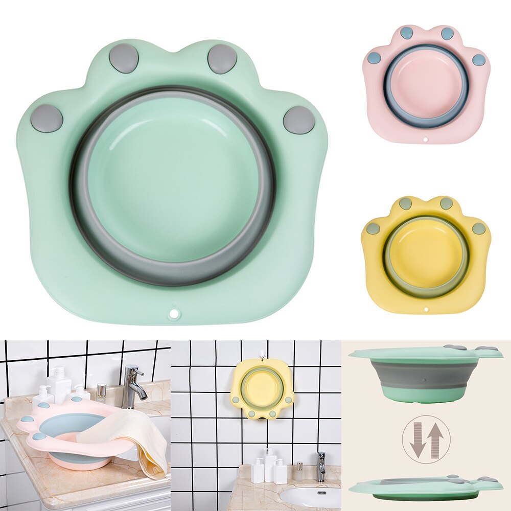 Eco Friendly Portable Folding Bucket Foldable Kitten claw washbasin Tourism Travel Outdoor Fishing Camping Car Wash Bucke