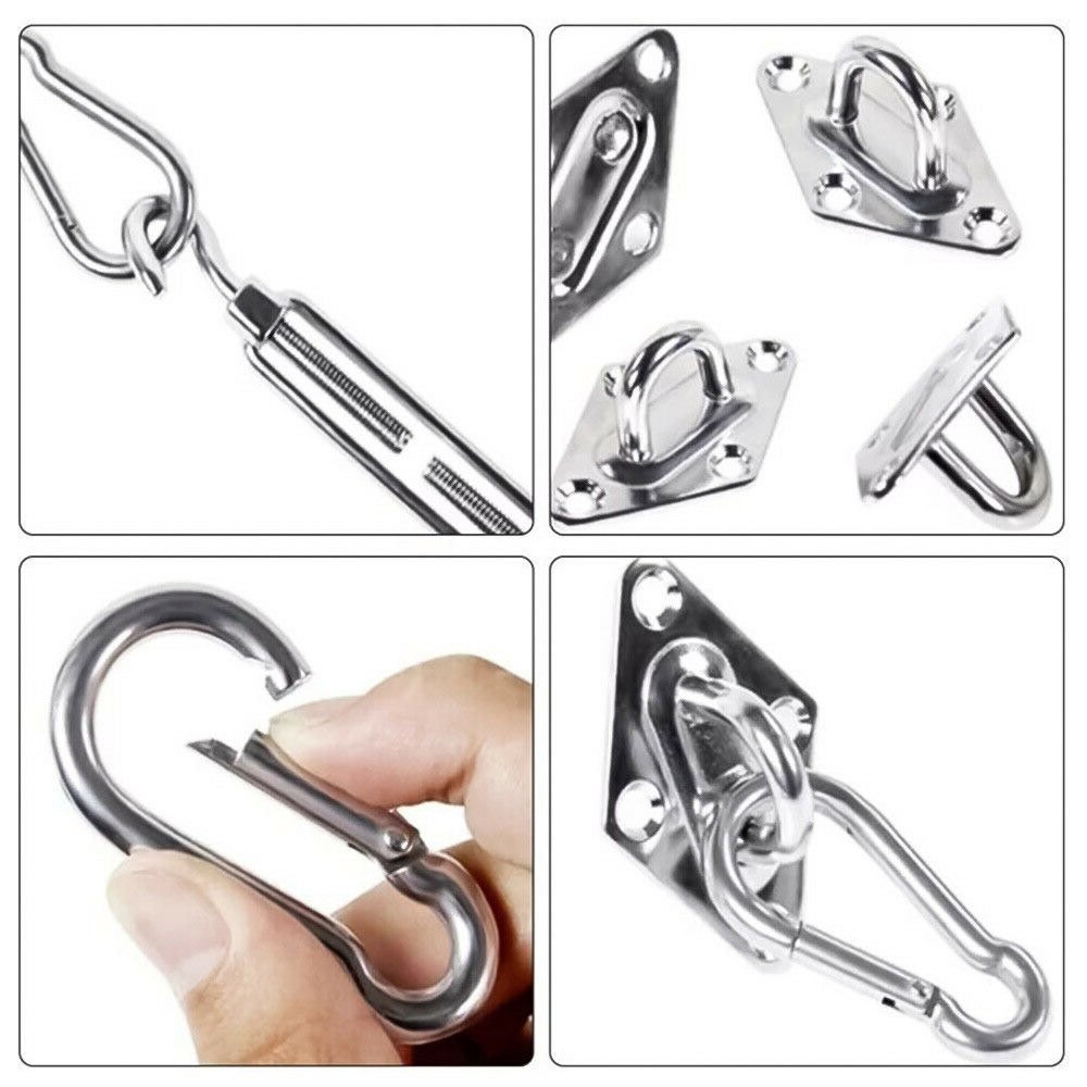 Metal Fittings Stainless Steel Sun Sail 40pcs Sun Shelter Fitting Kits Awning Special Fixed Accessories Shade Sail Accessories