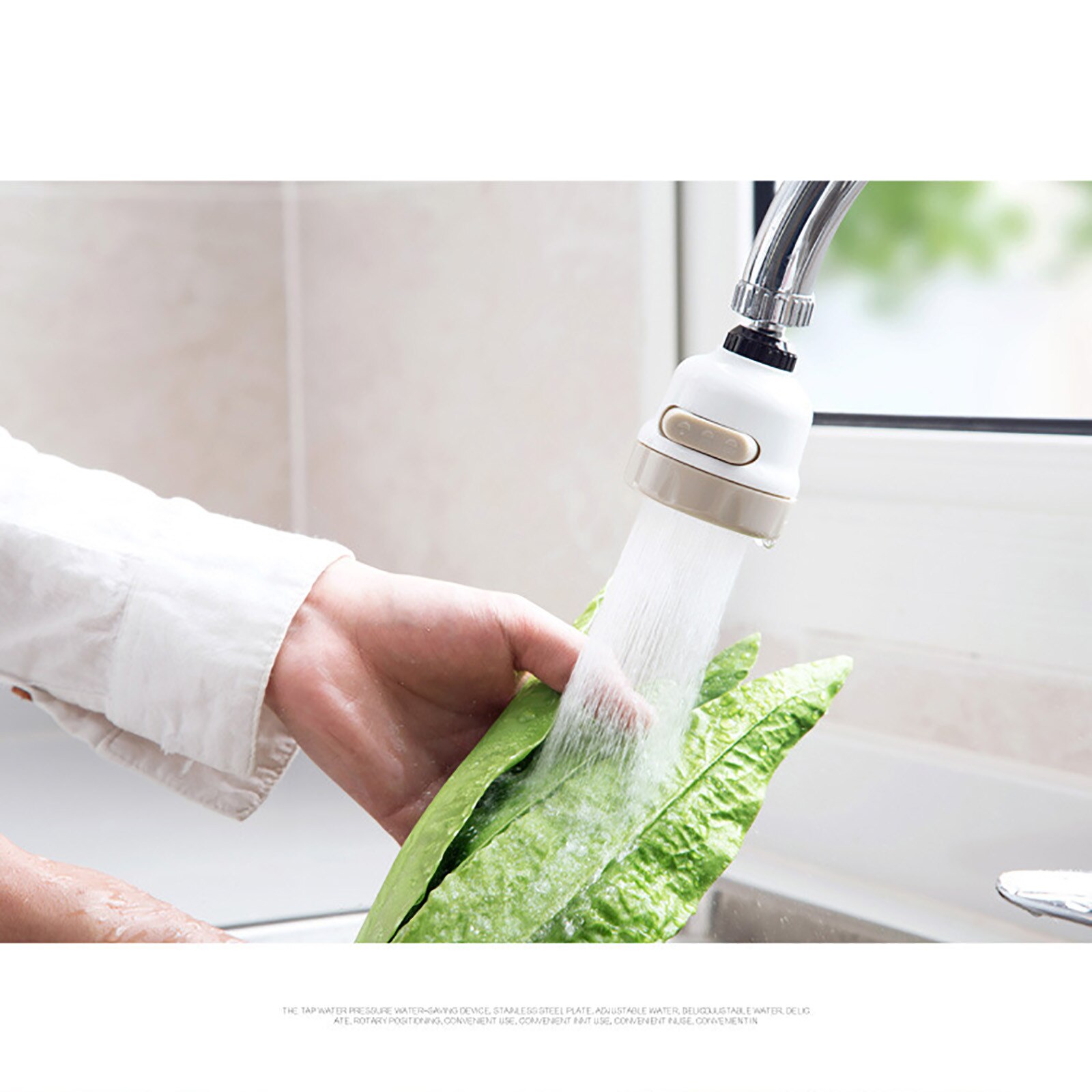 Keuken Kraan Extender Beweegbare Flexibele Tap Kraan Hoofd Douche Diffuser Draaibare Mondstuk Verstelbare Booster Kraan Adapter