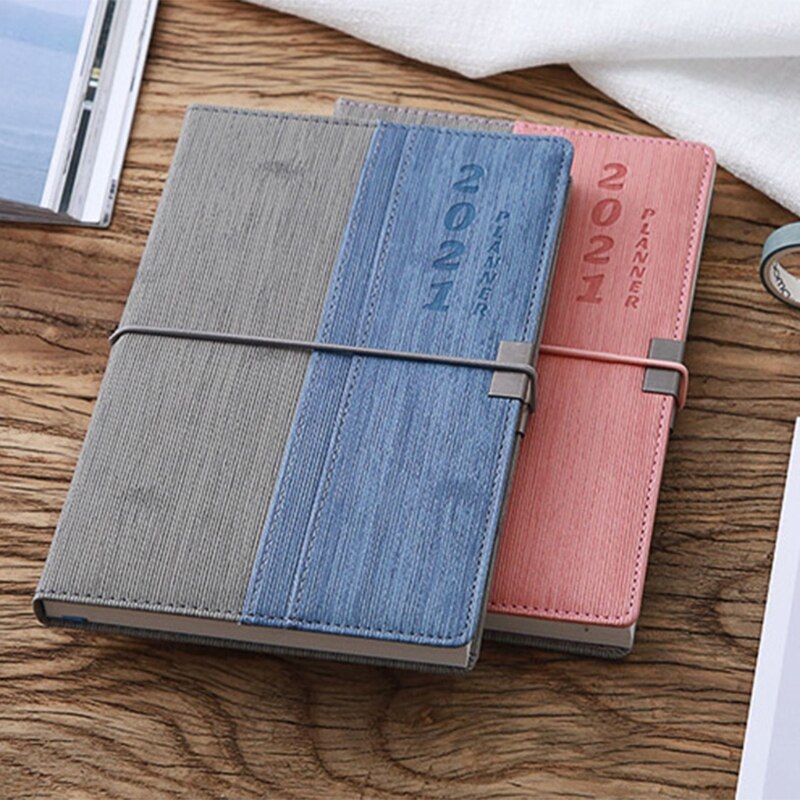 Banded Planner -Weekly & Monthly Planner with Tabs Hardcover Agenda with Notes