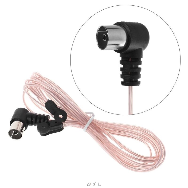 1Pcs Fm Radio Antenne 75 Ohm Dipool Indoor T Antennes Hd Antenne Mannelijke Type F Connector Voor Fm Radio indoor Gebruik Voor Yamaha