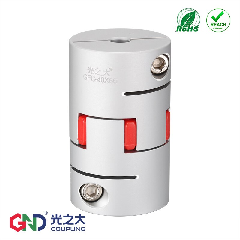 GND coupling GFC D14 L22 aluminum plum flower flexible couples clamp Jaw spider shaped shaft coupler for CNC machine