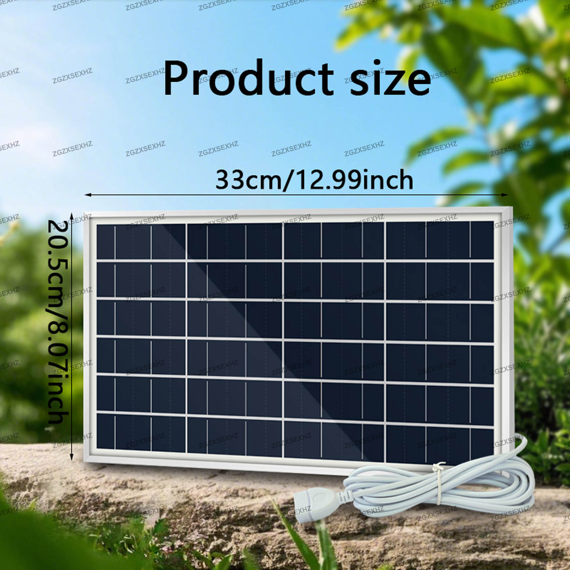 10w bærbare solcellepanelladere til utendørs campingtelefoner solcellebatterilader med 4 -i- 1 usb-havn til telefoner til bobil og båt