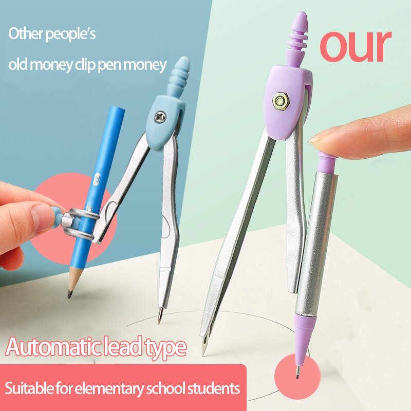 Zanken compasses Ruler Set Multi-function Ruler Ruler Ruler Triangle Metal Drawing Tool for Student Drawing