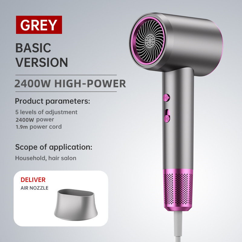 Generation High-Speed Hair Dryer 2400W High-Power Blue Light Negative Ion Ultra Silent Recommended For Home Hair Salons