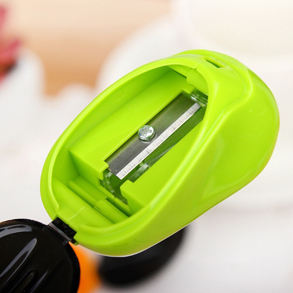 Afilador de lápices de plástico con dibujos animados Kawaii para niños, artículo Escolar , suministros, , novedad