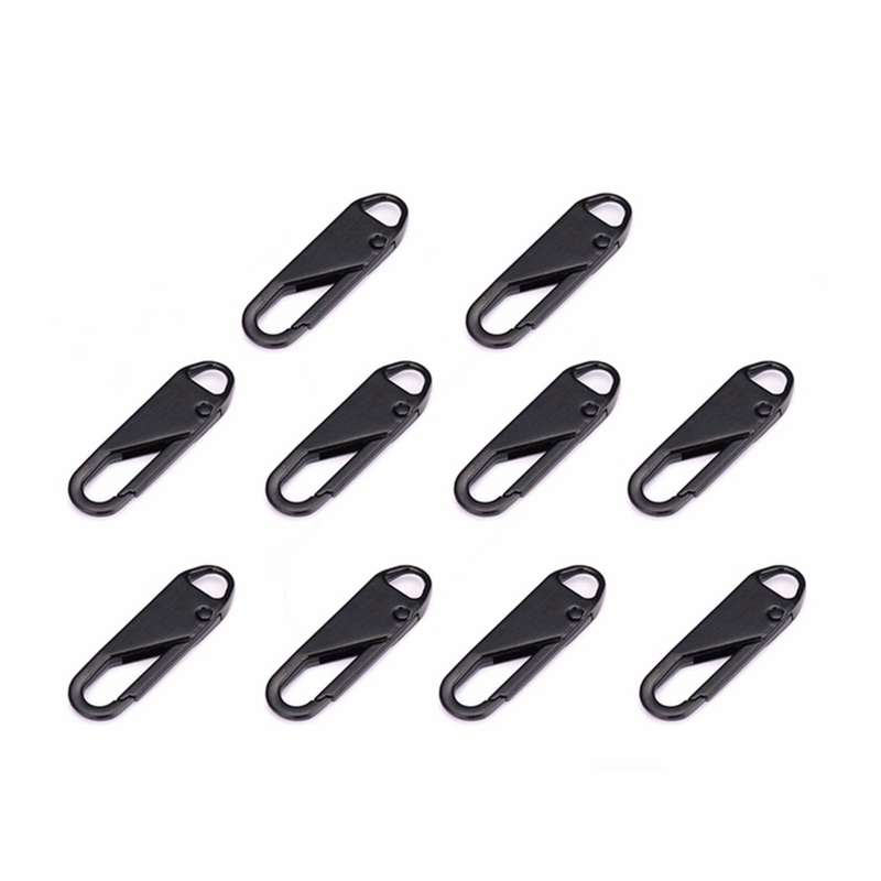 10 stuks Rits Slider Puller Instant Rits Reparatie Tas Vervanging Slechte Gesp Reistas Koffer Rits Hoofd DIY Naaien Craft: 4# / Goud