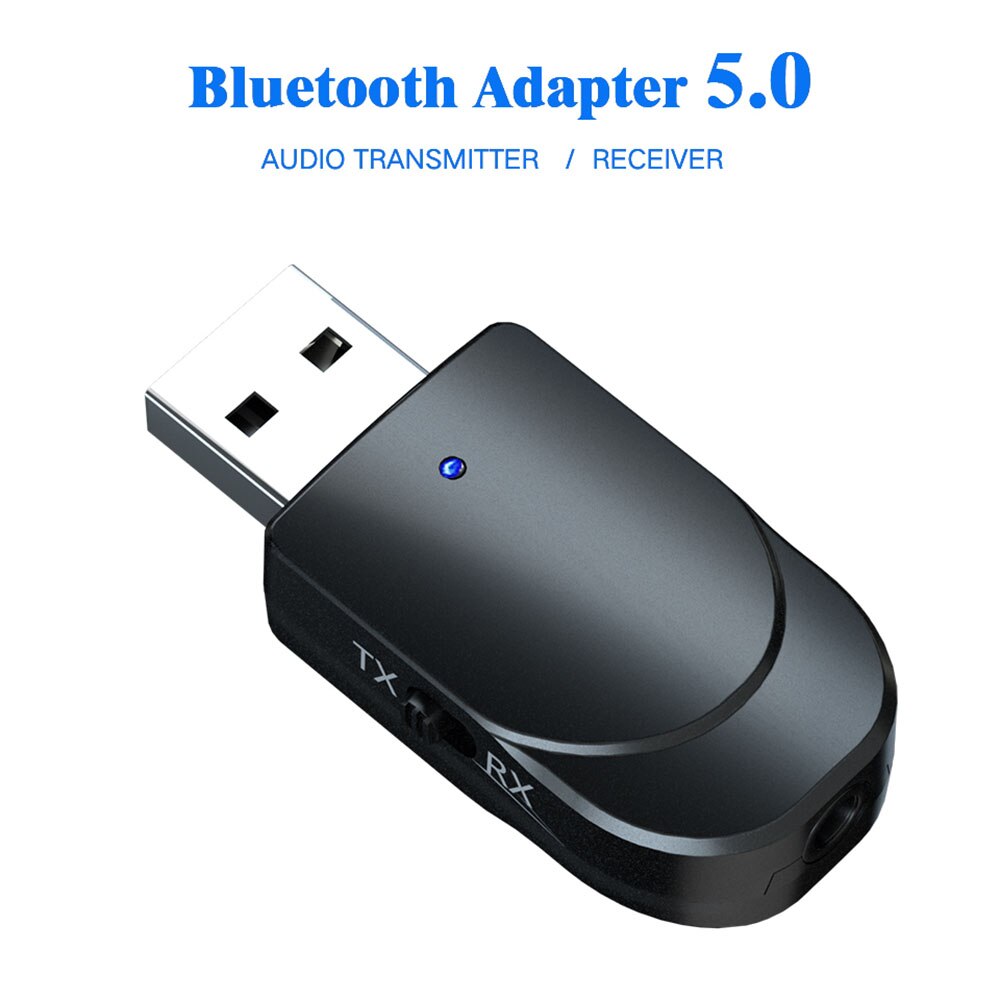 Kebidu-transmisor y receptor Bluetooth 2 en 1, adaptador de música inalámbrico con Bluetooth 5,0, Mini estéreo auxiliar de 3,5mm para Kit de coche, música y TV: Default Title