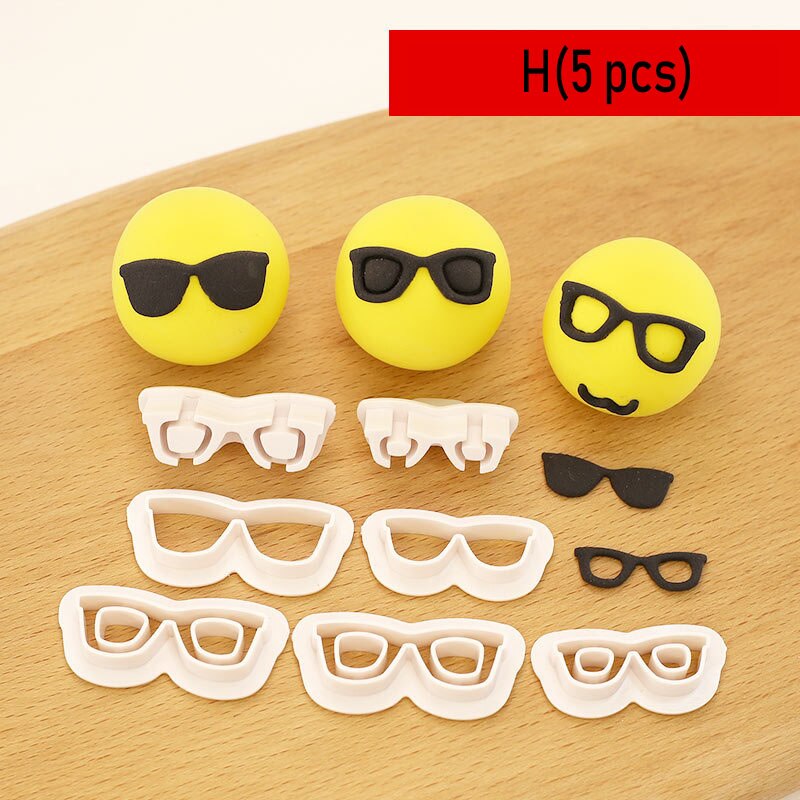 Moules à biscuits en forme de lunettes, ustensiles de cuisson, bricolage de gâteau de mariage pour enfants: H