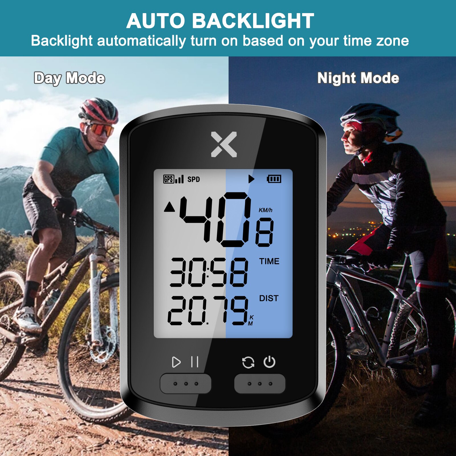 XOSS G/G+ Bike Computer Wireless GPS Speedometer Rainproof Road Bike MTB Bicycle Odometer Bluetooth ANT+ With TOWILD CL600 light