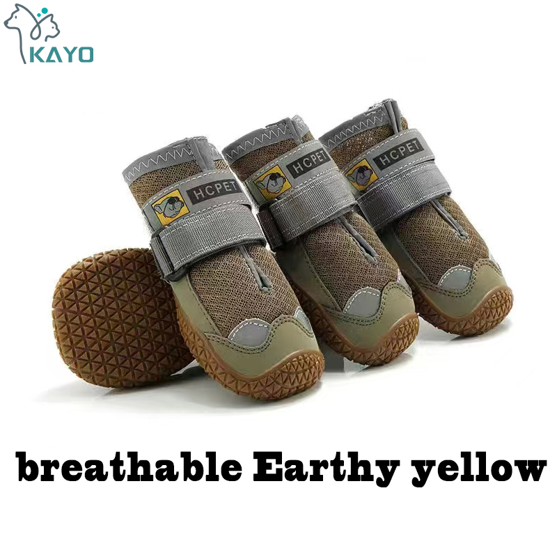 4 pièces/ensemble chaussures pour chien de compagnie bottes imperméables réfléchissantes pour chien neige pluie chaussons pour animaux de compagnie chaussettes antidérapantes chaussures pour chien de taille moyenne et grande: XL / green