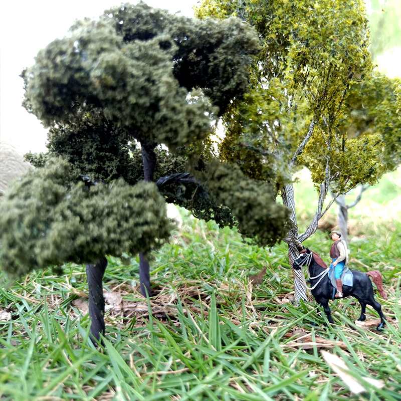 Schaal Architectonisch Model Bomen Railroad Layout Tuin Landschap Landschap Miniaturen Tree Building Kits Speelgoed Voor Kinderen