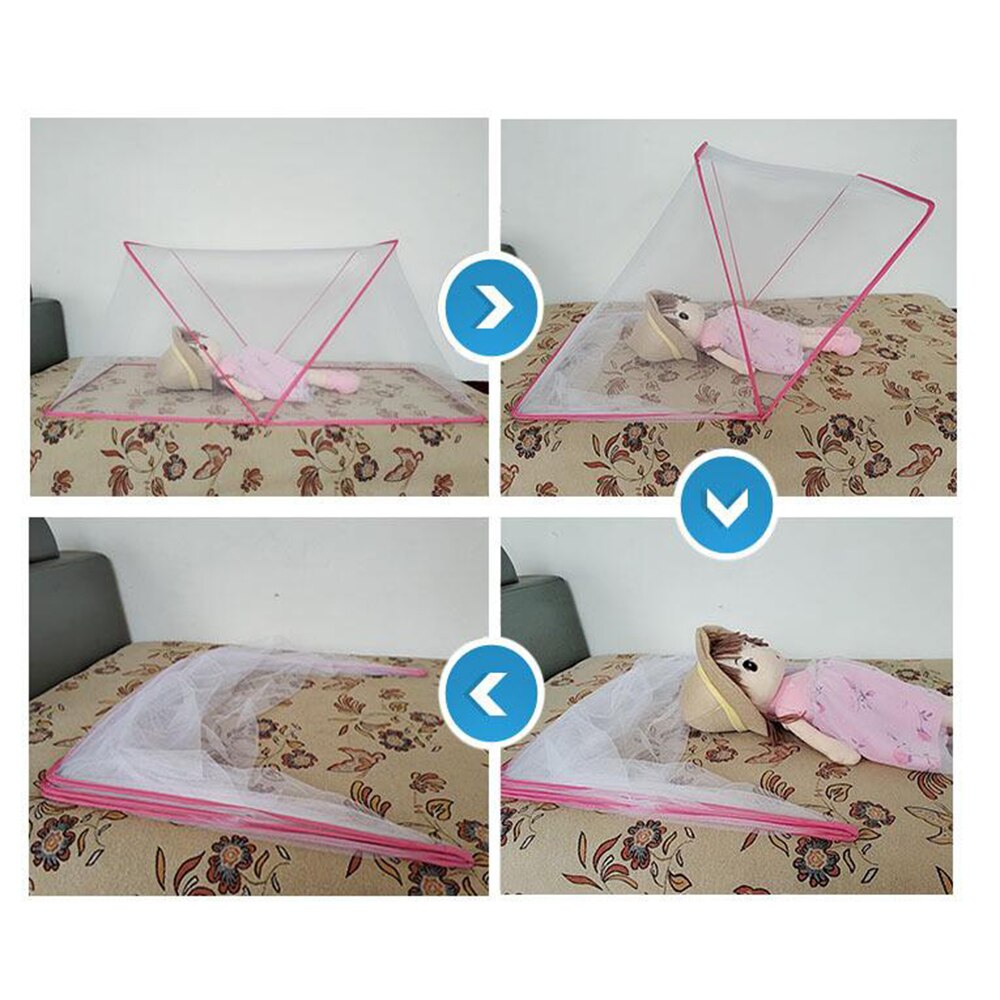 Opvouwbare Baby Klamboe Stent Draagbare Vouwen Tent Anti Insecten Mongoolse Yurt Klamboe Voor Thuis Indoor Outdoor Reizen