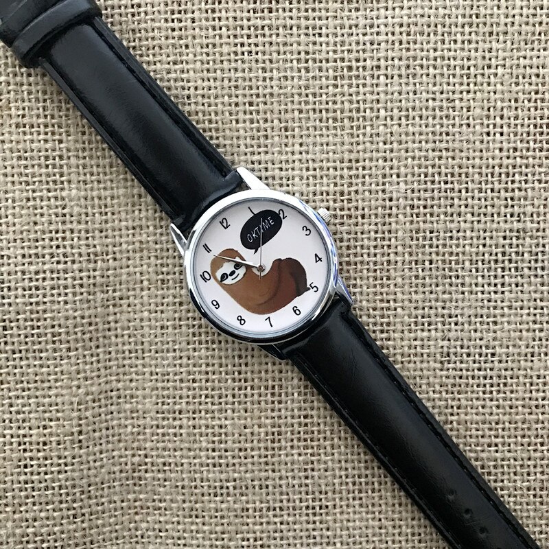 Härlig klocka klockor för damklockor för kvinnliga kvinnliga nummer ur djur armbandsur
