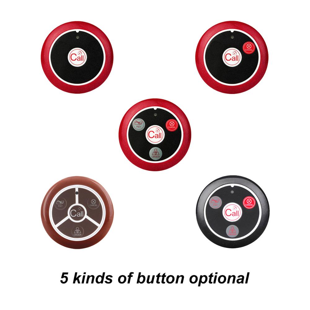Retekess 10pcs 433MHz Wireless Pager Call Button Restaurant Waiter Calling System Catering Equipment Customer Service