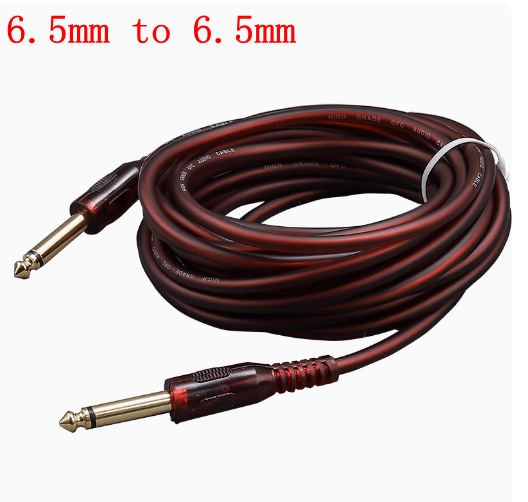 1 Stuks 6.5 Naar 3.5 Jack Aux Kabel Adapter Voor Speaker Gitaarversterker Trs Audio Kabel Jack 3.5Mm Tot 6.5Mm Audiokabel Auxiliar: Donkergrijs / 5P