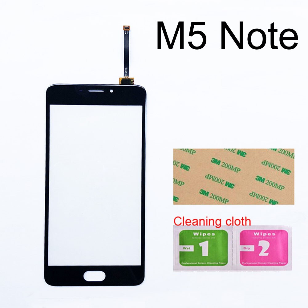 5.5&#39;&#39; Touch screen For Meizu M5 Note M3 Note M681H M6 Note Touch Screen Digitizer Sensor Glass Panel Replacement: M5 Note Black