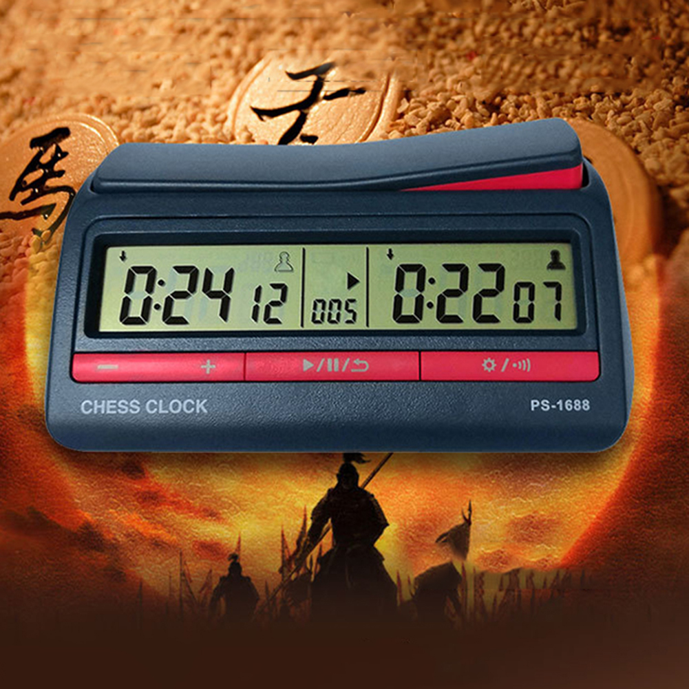 Count Up Down Timer Professionele digitale schaakklok Kunststof Werkt op batterijen Multifunctioneel Lichtgewicht voor trainingsonderwijs
