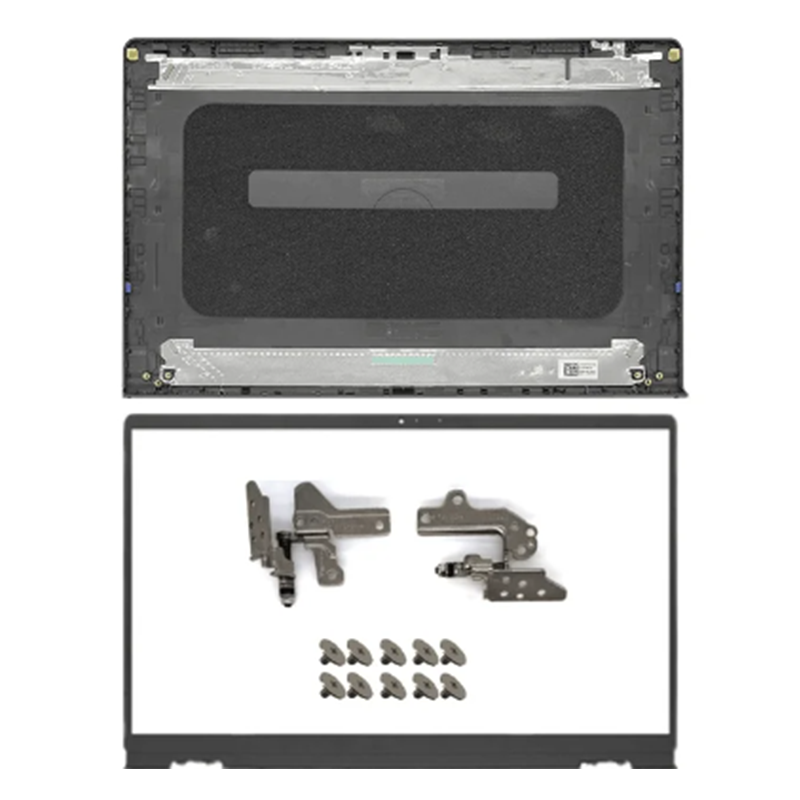Coque pour ordinateur portable Dell Tystro, couvercle arrière, boîtier supérieur, lunette avant, charnière, noir, gris argent, Dell Tystro 15, 3510, 3511, 3515, 3520, 3525,