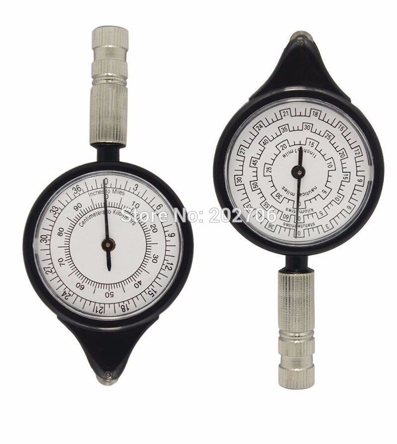 Buitenkaart meetinstrument kaart afstandsmeter meter schaal kilometerteller meetinstrument buitengereedschap kompas