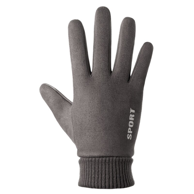 Stil cykelhandsker unisex varme handsker i efterår og vinter kan berøre skærmen cykling kørsel udendørs fuldfingerhandsker