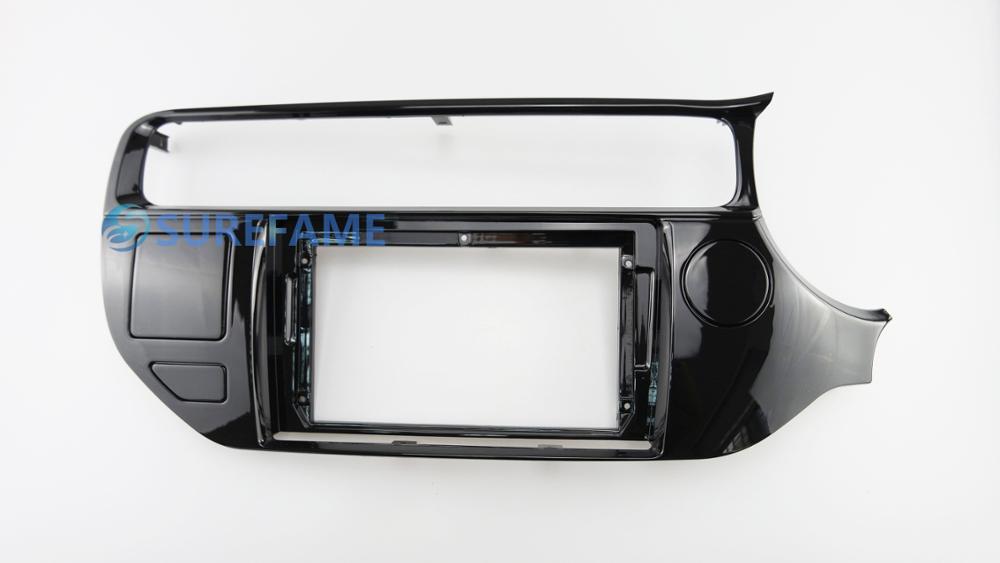 9 tommer bil fascia radio panel til kia rio (ub ), k3 ( højre hjul) dash kit install facia konsol bezel adapter plade