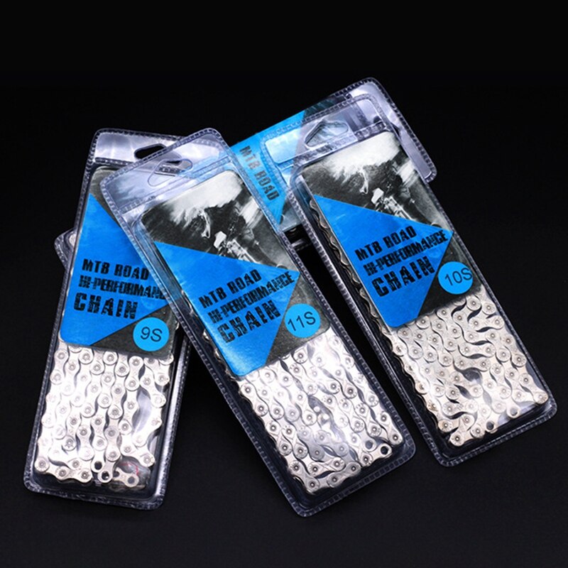 Ground Road Bike Chain 8/9/10/11 Speed Full Electroplating Chain 24/27/30 Speed Change With Quick Release Buckle