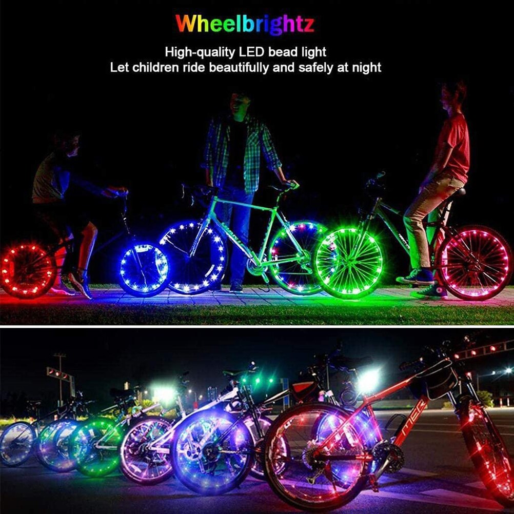 Fietsverlichting Fiets Wiel Decoratieve Strip Verlichting Waterdichte Heldere Led Fiets Licht Strip Veiligheid Waarschuwingslichten Fietsverlichting
