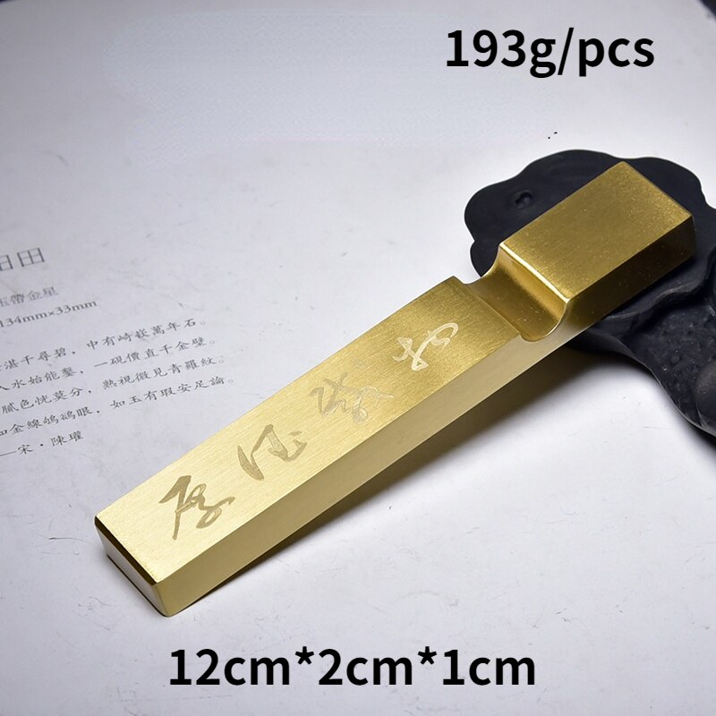Multifunctionele Massief Messing Presse-papier Paperweights Chinese Kalligrafie Schilderen Paperweights Papre Drukken Ornamenten: A7