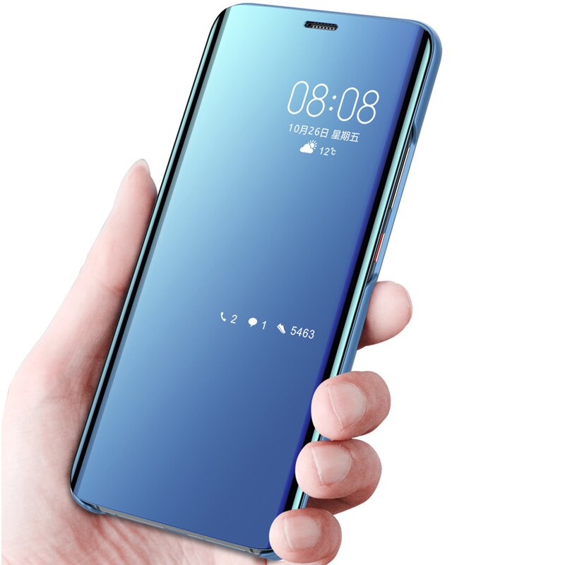 Voor Samsung A12 Case Flip Spiegel Stand Phone Case Voor Samsung Galaxy A12 Case Luxe Beschermende Een 12 Fundas Coque 6.5 Inch Capa