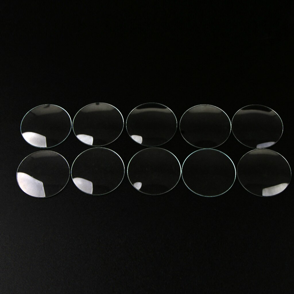 10pc 28/29/30/31/32/33mm dia dubbla konvexa glasögon ersättningsdel