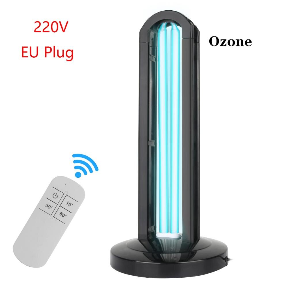 50W Haushalt UV licht Sterilier zeitliche Koordinierung UVC Desinfektion Tisch lampe UV Uv Quarz lampe Bakterizide Für Schlafzimmer/Krankenhaus: 220V EU Stecker Fernbedienung