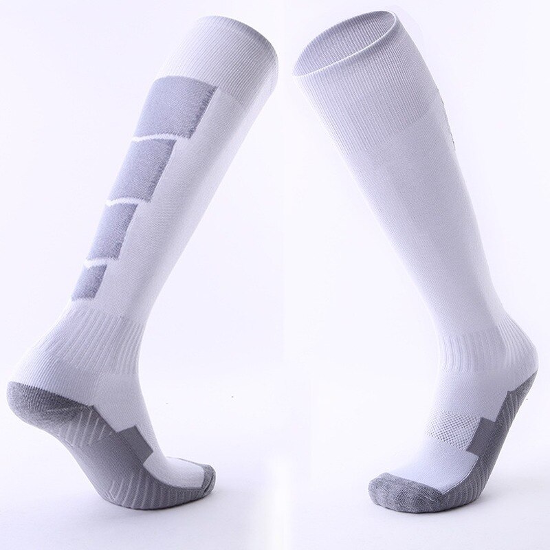 Men Women Non-slip Over Knee Football Socks Thick Towel Soccer Stockings Sweat-absorbent Wear-resistant Sports Socks SKJ035