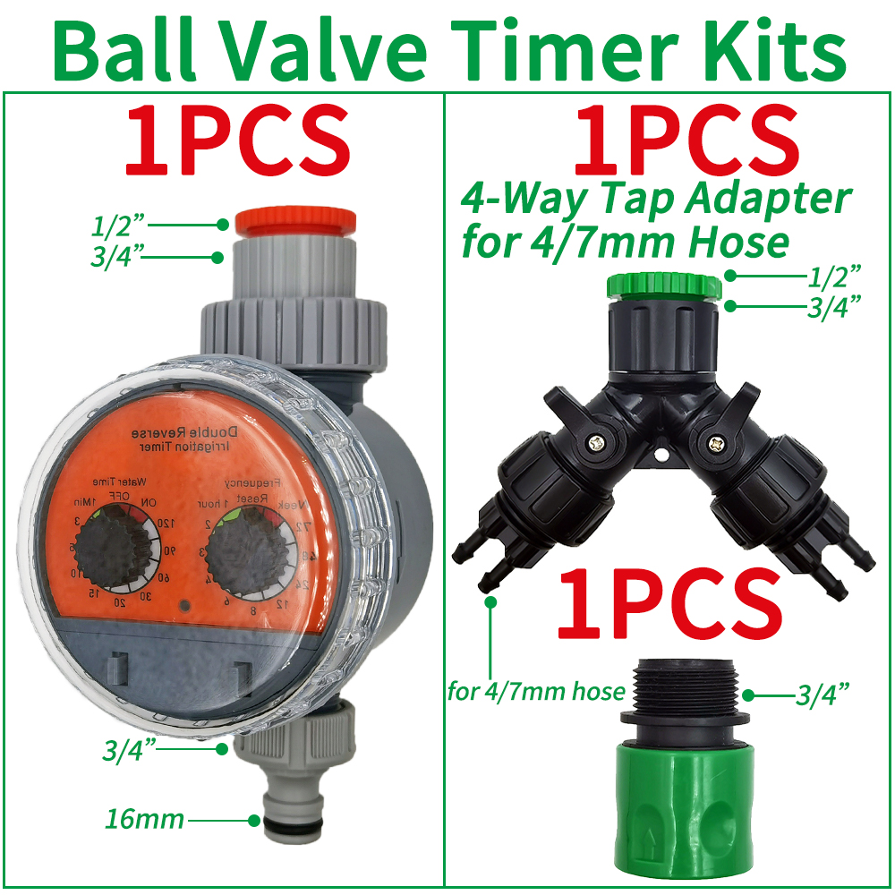 Oasis Garden Automatic Watering System Timer Rain Sensor Solar LCD Electronic Drip Irrigation Controller Greenhouse Irrigator: black