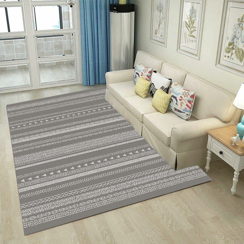 Floor Mat Moderne Eenvoudige Europese Stijl Nordic Gewassen Huishoudelijke Tapijt Eenvoudige Geometrische Patroon Woonkamer Tapijt