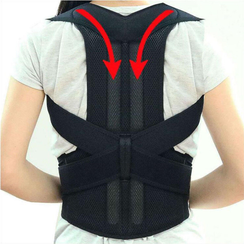 S-3XL Posture Corrector Support Magnetic Back Shoulder Brace Body Shaper Belt Adjustable Unisex Plus Size Shapewear XXXL XXL XL