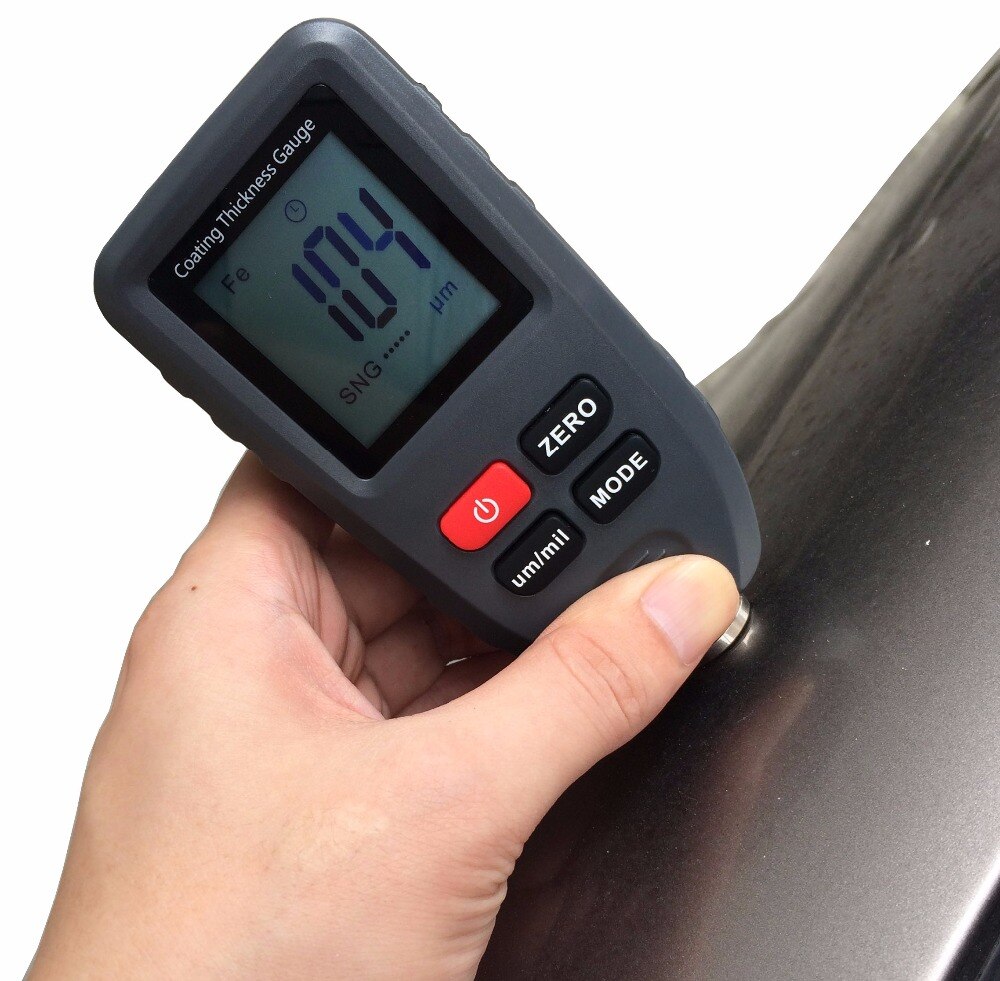 Tc -100 tykkelsesmåler maling belægning digital bil lak tykkelse meter 0-1300um bredde måling tester