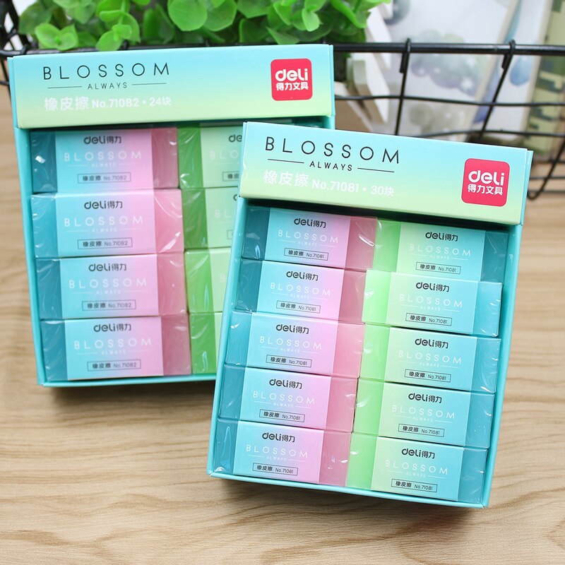 Bonbons dégradé gomme doux Durable Flexible Cube mignon couleur crayon gommes en caoutchouc pour les enfants de l'école gelée couleur crayon gommes