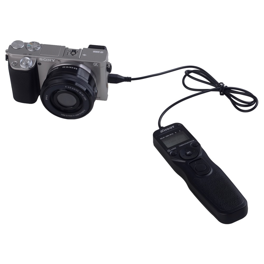 Neewer RM-VPR1 LCD temporizador controle remoto obturador para Sony A7 A6000 câmera de