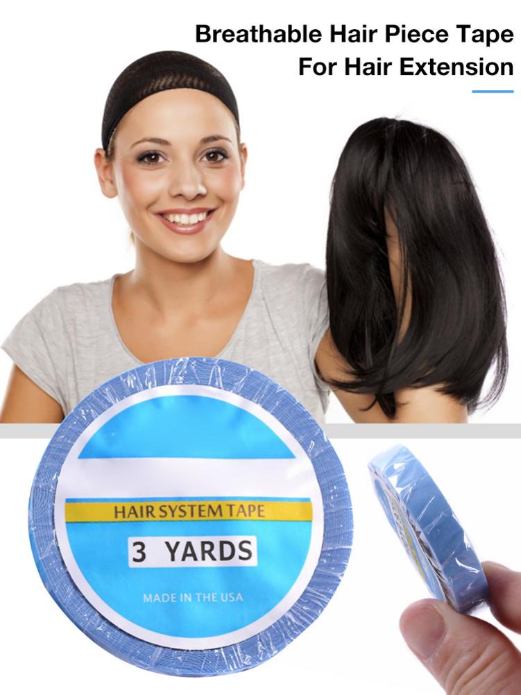 0.8cm * 3 Yards Blue Lace Front Ondersteuning Tape Voor Pruik Toupet Tape Dubbelzijdige Tape Voor Tape Haar extension
